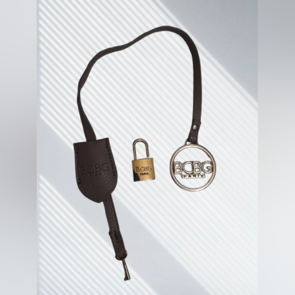 BCBG Paris Lock & Key Bag Charm Trio Set